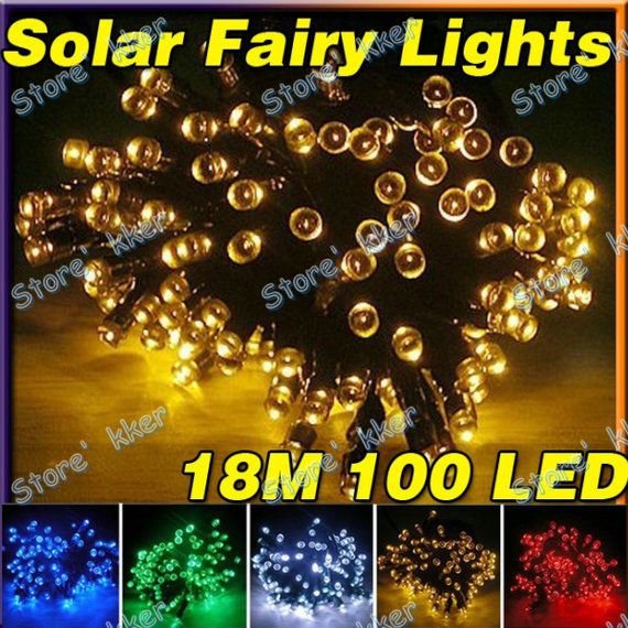 18m 100 Led Solar String Fairy Lights Outdoor Waterproof 18m 100 Led Solar String Fairy Lights Outdoor Waterproof Thanksgiving New Year Light Bgf Patio Battery Operated From