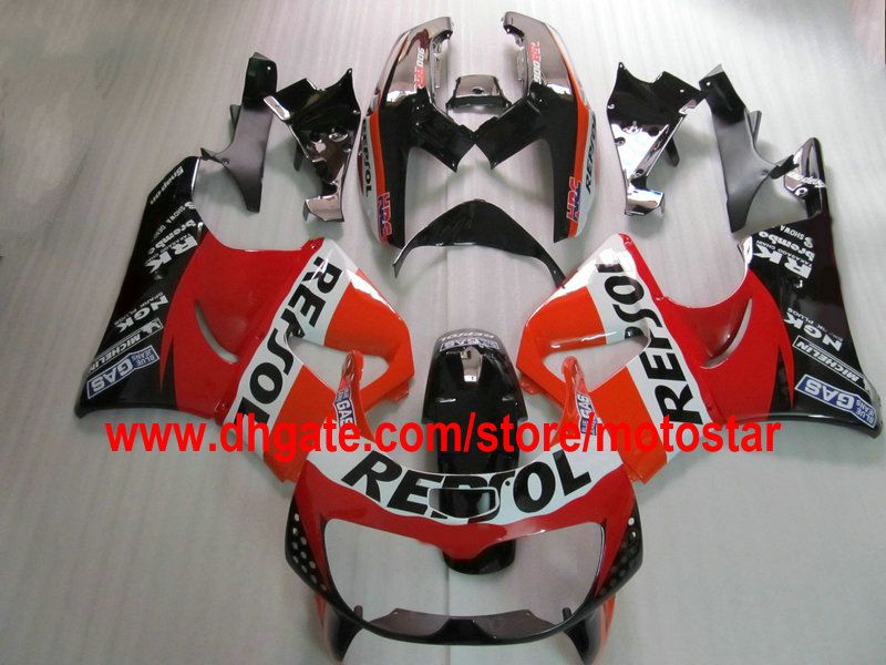 Honda CBR900RR 893 1996 1997 CBR893 95 96 97 CBR893RRのためのRepsol ABSフェアリングキット