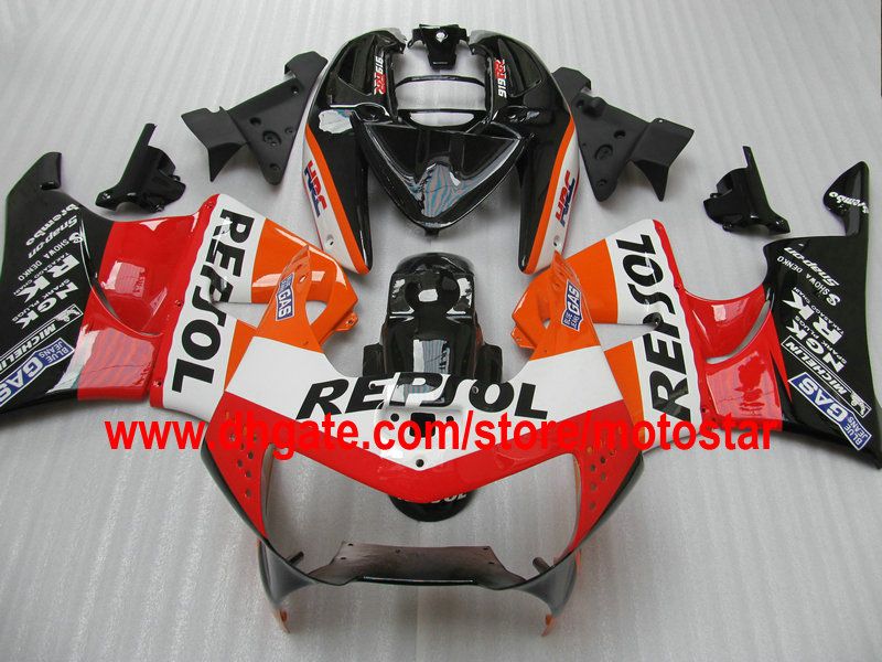 REPSOL ABS 혼다 용 페어링 키트 CBR900RR 919 1998 1999 CBR900 919RR CBR919 98 99 CBR919RR 바디 수리 페어링 세트