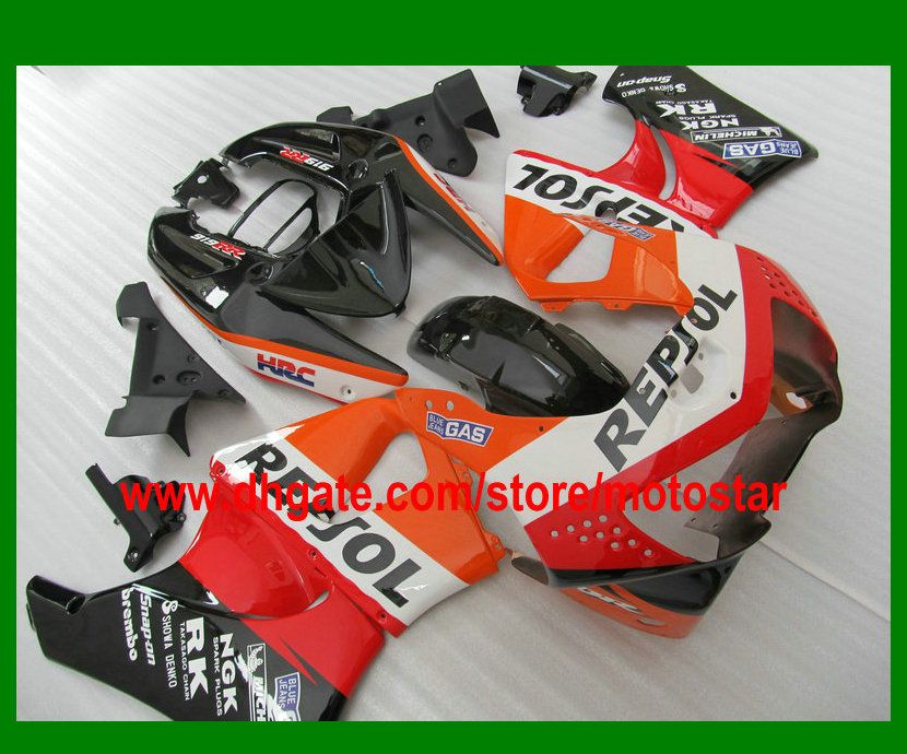 Repsol ABS Fairing Kit för Honda CBR900RR 919 1998 1999 CBR900 919RR CBR919 98 99 CBR919RR Kroppsreparation Fairings Set