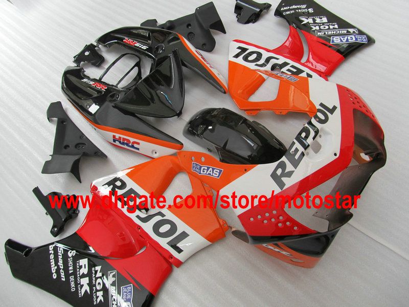 REPSOL kit de carenagem ABS para HONDA CBR900RR 919 1998 1999 CBR900 919RR CBR919 98 99 CBR919RR carenagem conjunto de carapaça