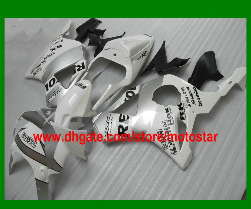 White Silver Repsol Fairing Kit voor Honda CBR900RR 954 2003 2002 CBR900 954RR CBR954 02 03 CBR954RR Motorcycle Road Racing Backings