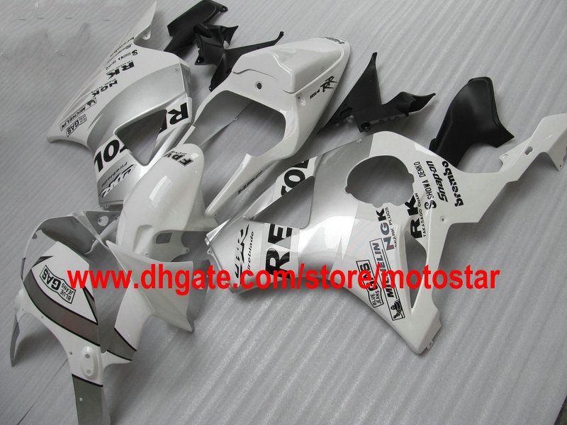 Kit carenatura REPSOL argento bianco HONDA CBR900RR 954 2003 2002 CBR900 954RR CBR954 02 03 CBR954RR carenature moto da corsa