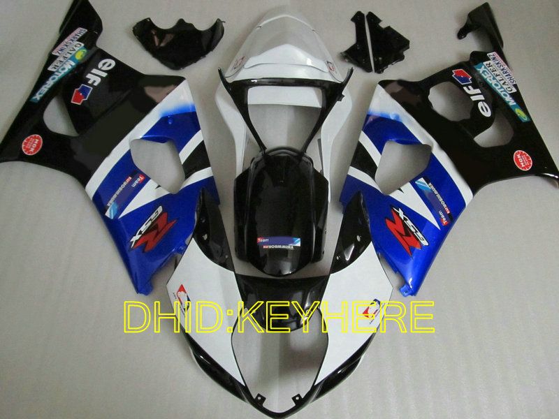 鈴木03 04 GSXR1000 GSX-R1000 2004 2003オートバイのBodyWorkingの販売青/白/ BLK MOTO FAIERING