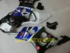 Försäljning Blå / Vit / Blk Moto Fairings för Suzuki 03 04 GSXR1000 GSX-R1000 2004 2003 Motorcykel Kroppsarbete