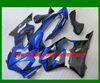 Gratis Anpassa Fairings för Honda Fairing Kit CBR600F4I CBR600 F4I 04 05 06 07 CBR 600 2004-2007 Blå svart ABS-karosseri