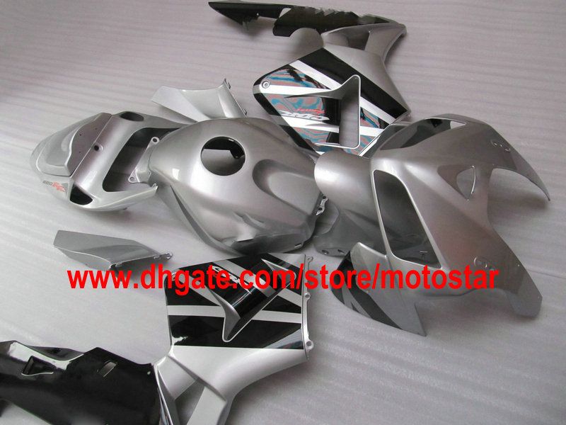حقن Silver Black ABS مصبوب مجموعة كاملة مجموعة الطقم ل CBR600RR F5 2005 2006 CBR 600 RR 05 06