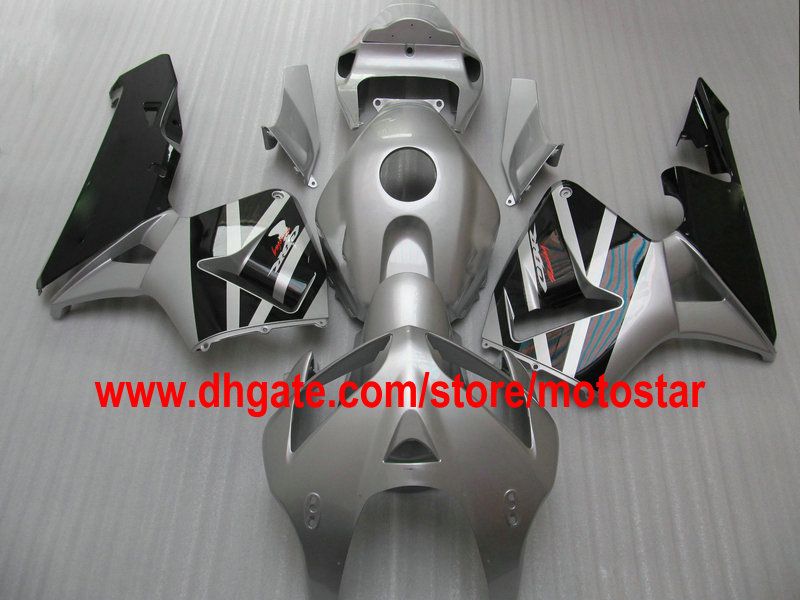 silver black ABS Injection molded full set fairing kit FOR CBR600RR F5 2005 2006 CBR 600 RR 05 06