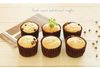 Öppet storlek 4 cm Bread Cups Brown Papper Cupcake Muffin Choclate Baking Liners Xb1