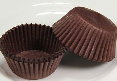 Otwarty rozmiar 4 cm Cukierki Brown Paper Cupcake Muffin Choclate Wykłada XB1