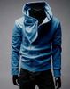 Qltrade_3 Hot sales Mens zip slim designed Hoodie Jacket Assassins Creed black Top Coat