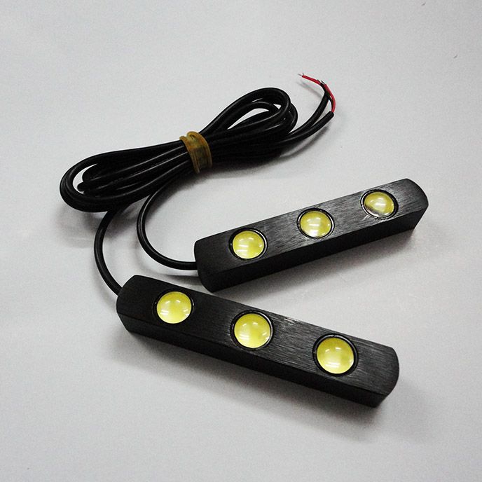 Drl 3x Led Strip Auto Lights Lens Light Bar 12v Waterproof Drl 3x Led Strip Auto Lights Lens Light Bar 12v Waterproof Universal Car Daytime Running For