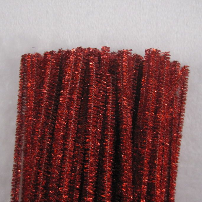 chenille stam tinsel hantverk stammar rörrengöring 6 mm x 12 tums shilly-stick diy plantskola konst för barn handgjorda kreativa materi