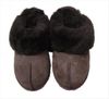 Vinter Varmt tofflor Head Wrapped Choclolate Super En Sheepskin Ull One Andiskid Sole Gratis frakt