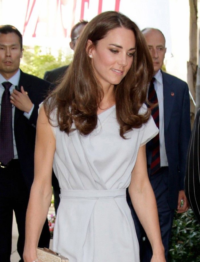Kate Middleton Celebrity Wrap Dresses At LAX International Airport ...