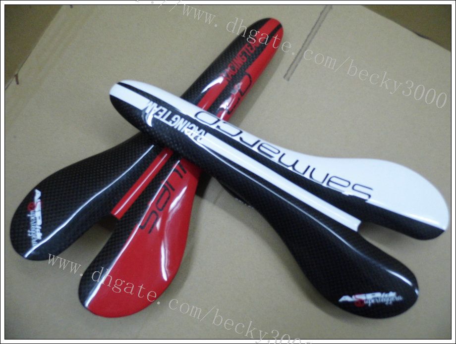 San Marco Carbon Saddle Carbon Fiber Red White Many Brand Can Use Bike
