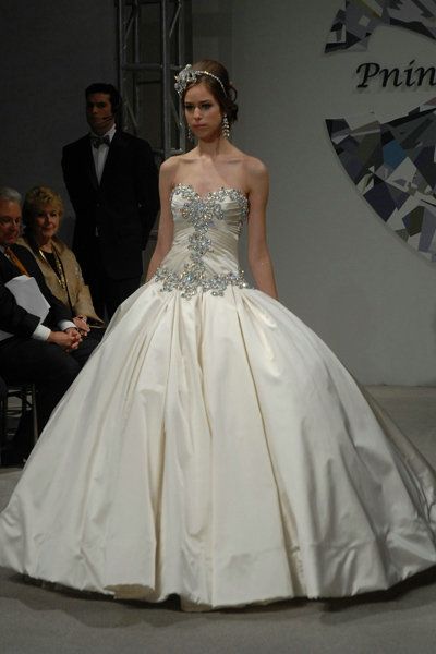 pnina tornai satin ball gown