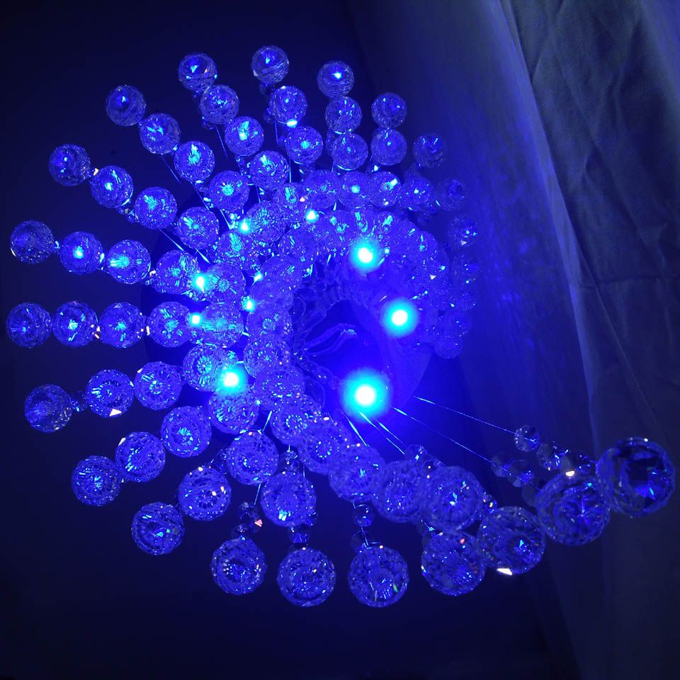 Crystal Chandelier LED Pendent Lamp Ceiling Lamp Plastic Chandelier