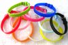 50pcs 8mm Bracelet en caoutchouc Bracelet Fit 8mm Slide Letter / Charms DIY Accessoires