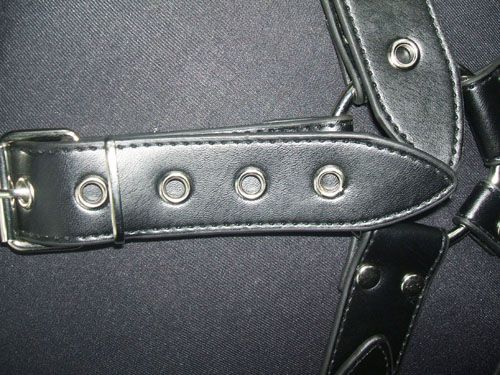 Kvalitetsläder Male Body Harness Bondage Jacket SM Bound014352068