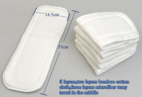 bamboo cloth diaper inserts