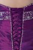 2015 Purple Mermaid Sweetheart Promowe sukienki na balu z dużym łuk z koralikami sukni balowatej HW0136470619