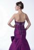 2015 Purple Mermaid Sweetheart Prom Dresses Pleated with Big Bow Taffeta Beaded Ball Gowns HW0131391289