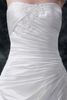 2015 eine Linie Weiß Schatz Brautkleider Satin Gericht Zug Plissee Appliques Brautkleider MZ017