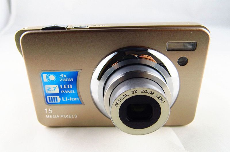 Camera Photos 15Mega Pixel Digital Camera 3XOptical Zoom 2.7Lithium