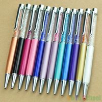 12 PCS цветной кристалл 12 цветной сенсорной ручкой Swarovski Crystal + 30 заправок