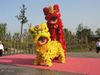 Woolen Lion Dance Mascot Costume Southern Style Bamboo Weaving Head Fur Celebration Party Strój