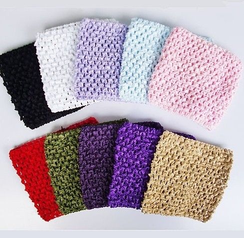 Girl Toddler Crochet Stretchy Headbands 5 Wide Updo Hair Accessories Hair Acc...