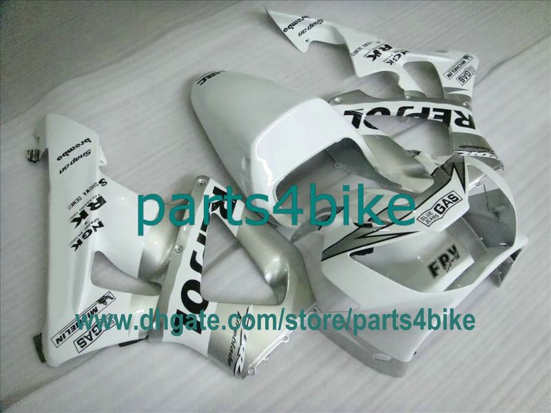 

white REPSOL fairing kit for Honda 2000 2001 CBR929RR Fireblade 929 00 01 CBR900RR CBR929 929RR fb2, Same as picture