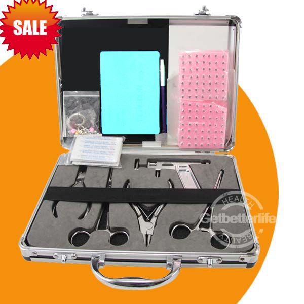Professional Body Piercing Kit For Navel Ear Tongue Tattoo Supplies CK