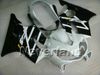 Motorcykel Fairing Kit för Honda CBR600F4I CBR600 F4I 2004 2005 2006 2007 CBR 600F4I 04 05 06 07 Vit Svart Insprutning Mögel Fairings