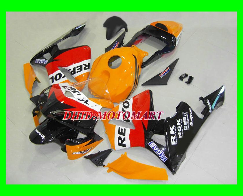 طقم حقن القالب الأحمر لهوندا CBR600RR 03 04 CBR 600RR 2003 2004 CBR 600 F5 Fairings set