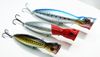 Gratis frakt 13cm 36g Poper Lure Fiske Lure Hård Plast Bait Floating VMC Hook Five Colors Välj