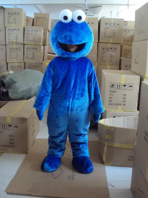 Seasame Street Cookie Monster Mascot Blue Elmo Costumes Holloween ...