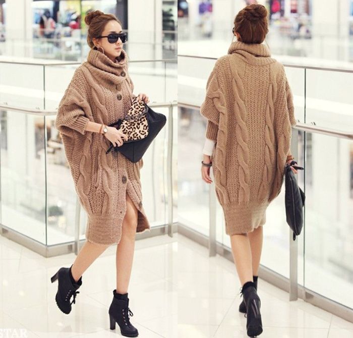 long wool jumper dress