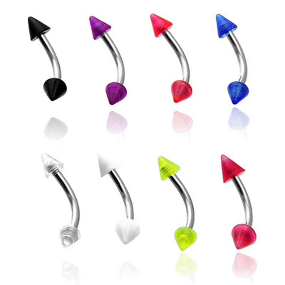 2017 Fashion Spike Mixed Ball Eyebrow Ring Eyebrow Bar Piercing with The Most Elegant  eyebrow piercing jewelry for  Home