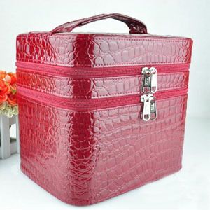 Women 2Tier Beauty Case Travel Makeup Large Cosmetic Toiletry Zipper ...