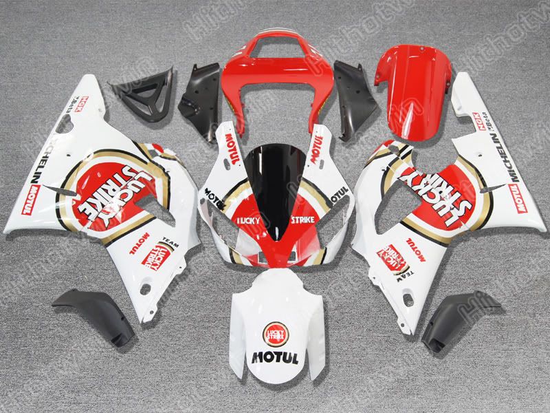 

Red lucky strike ABS bodywork FOR YZF R1 2000 2001 YZF1000 00 01 YZFR1 1000 YZF-R1 00-01 motorcycle body fairing kit, Multi-color