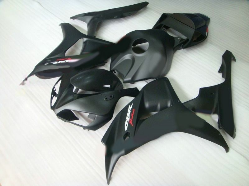 kit de carenado negro plano mate para HONDA CBR1000RR 1000RR 06 07 2006 2007 kit de carenado de reparación de cuerpo