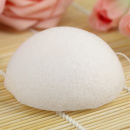 12 pcs/lot 4 colors Semicircular 100% Natural Konjac Facial Sponge Facial Wash Cleaning Puff 74*74*33