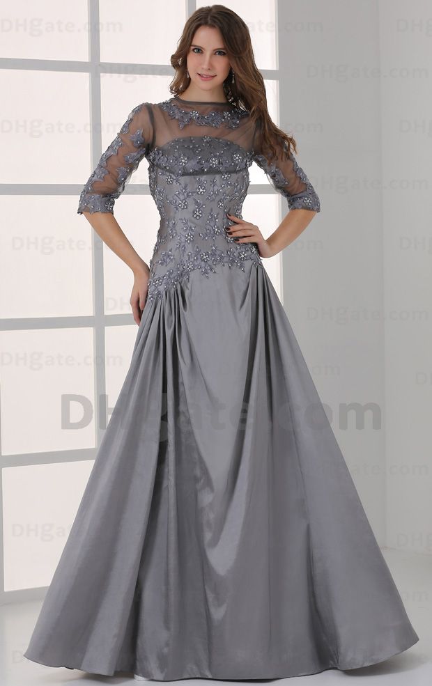 gray gown design