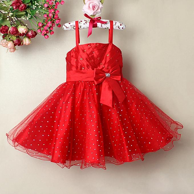 2021 New Fashion Baby Girl Princess Dress Little Girl Red Pettiskirts