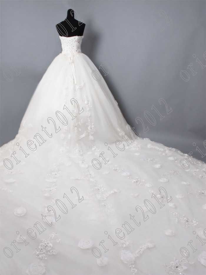 2016 Spring Brilliant Sweetheart Applique Beaded Ball Gowns Cathedral