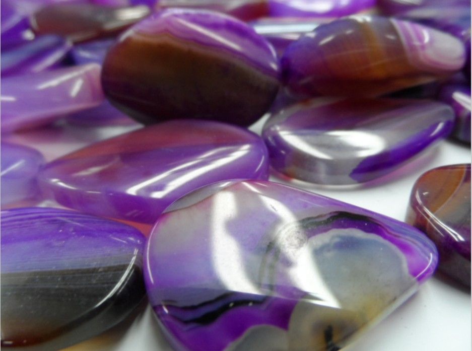 2021 Natural Gemstone Semi Precious Stones DIY Jewelry Natural Purple ...