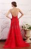 2015 Sexy Red A Line Sweetheart Prom Dresses Tulle Beaded Sequins Bodice Evening Gowns dhyz 015508553