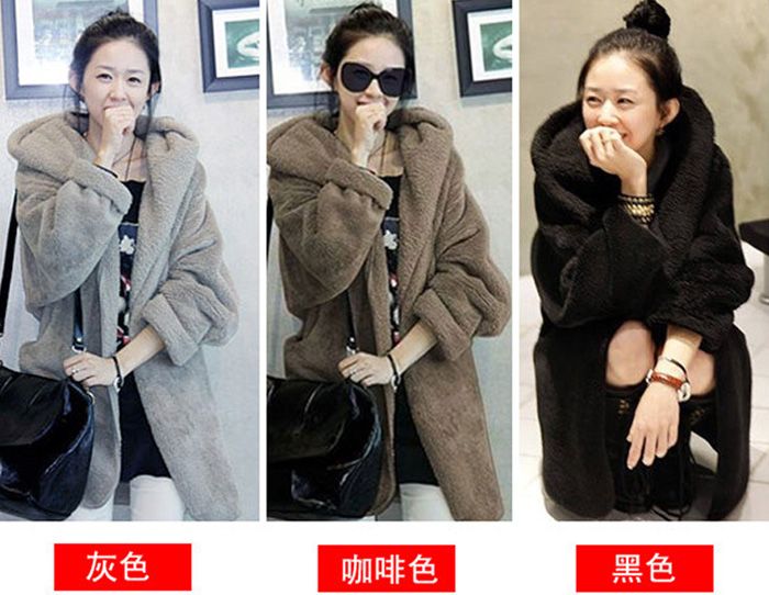 new hooded cloak plush cape coats plus size casual cardigan blouse plus size capes and cloaks